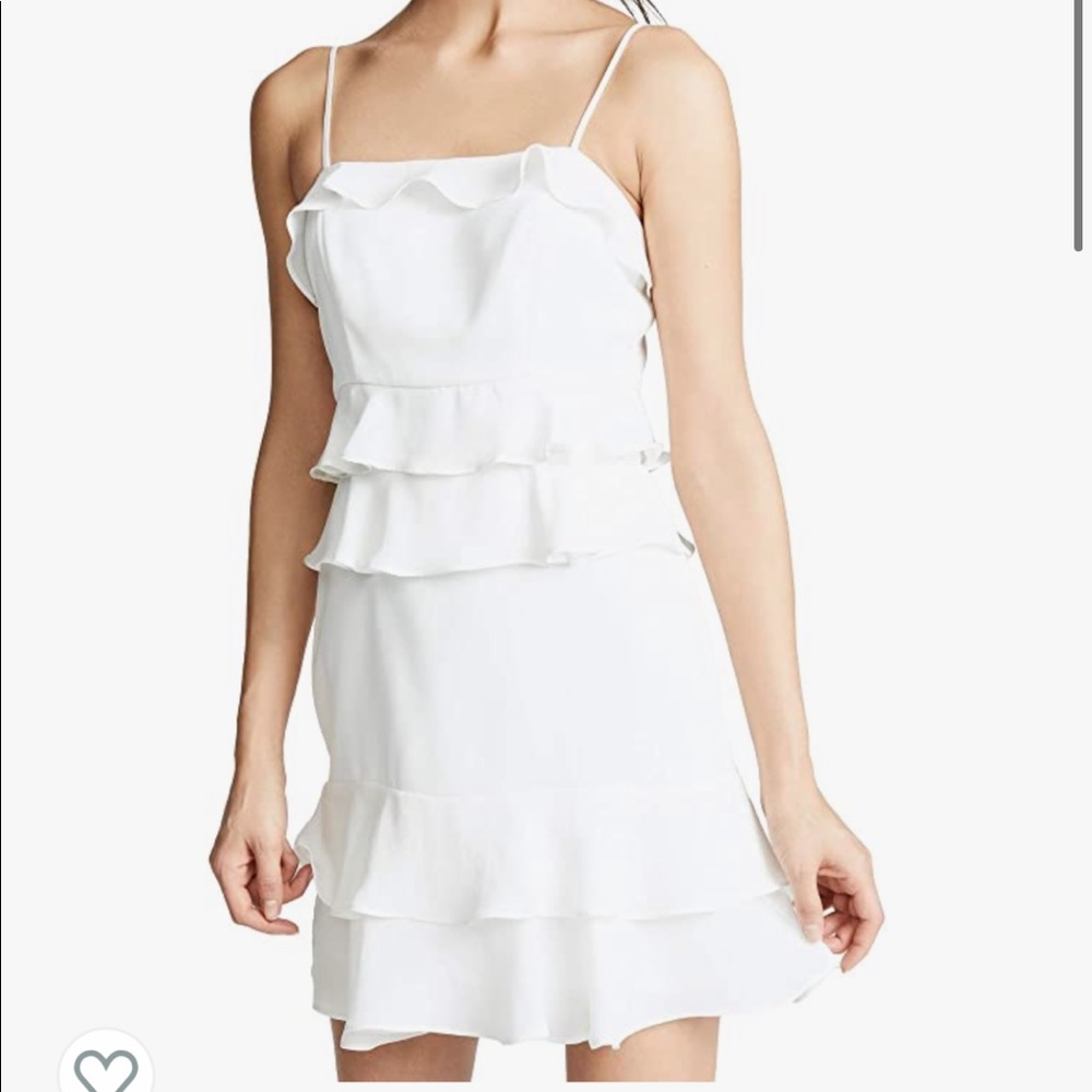 ‘Kristie Spaghetti Strap Ruffle Short Dress’